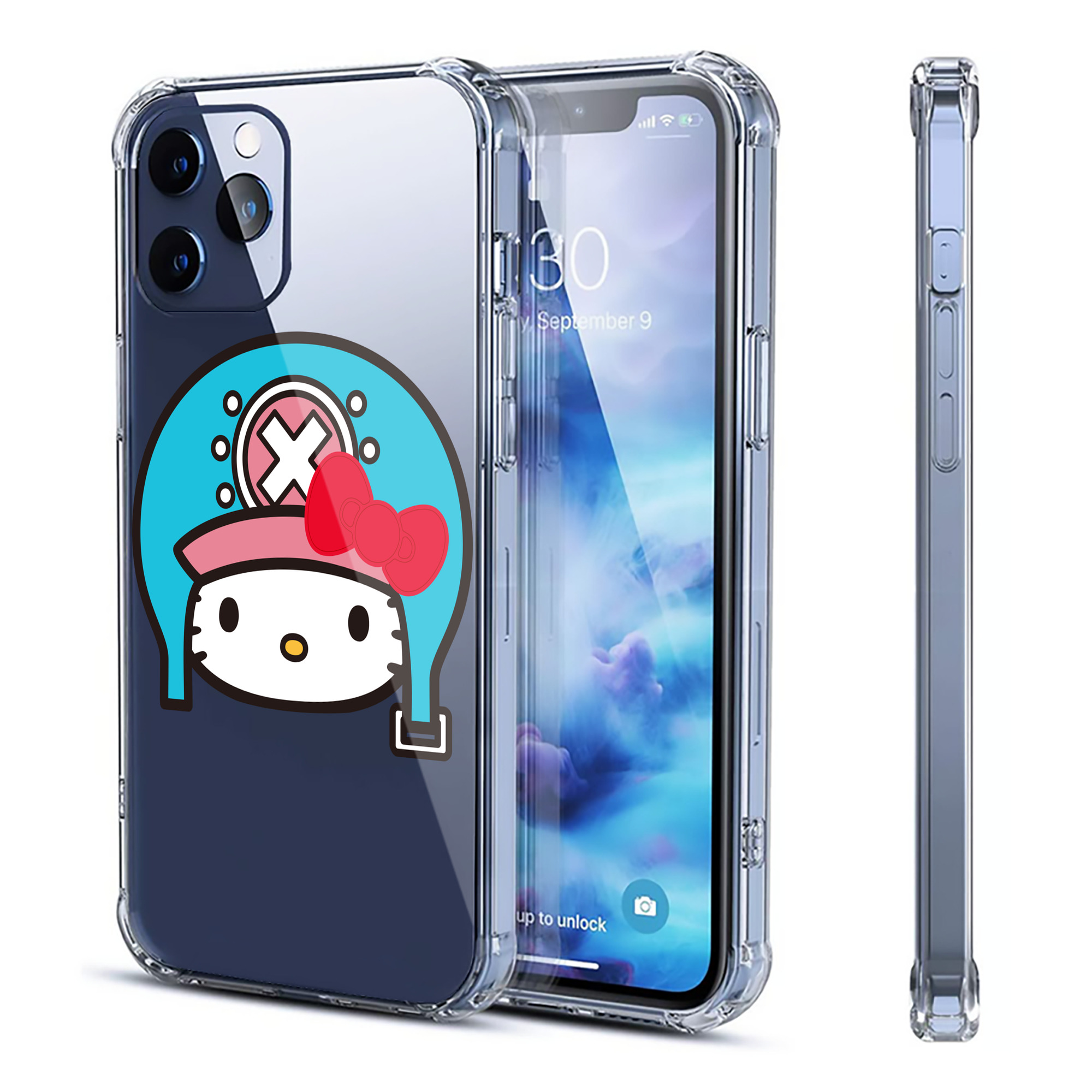 （画像用） Hello Kitty ハローキティ 【iPhone 12シリーズ対応】透明スマホケース（クリアソフトケース）